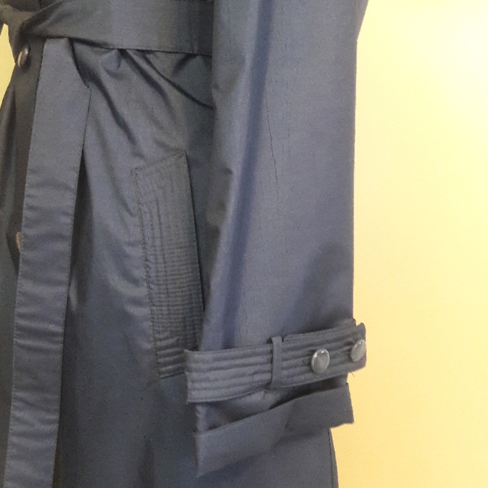 Vintage/ Worthington/ Blue/ Trench Coat - Picture 3 of 8
